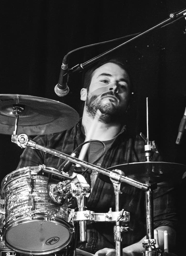 Neon Madmen band member performing live